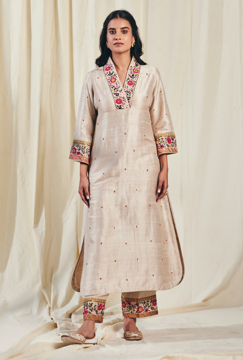 Heavy Royal Beige Meera Kurta