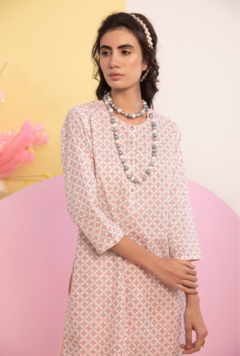 Pink Cotton Candy Salwar Kurta Set