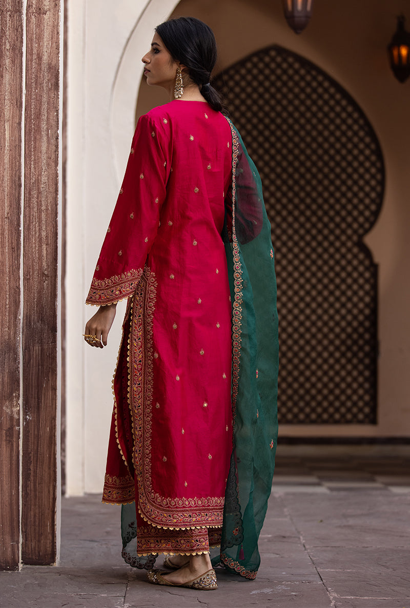 Rani Heavy Marodi Long Ulfat Kurta Set