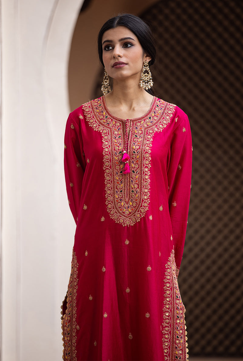 Rani Heavy Marodi Long Ulfat Kurta Set