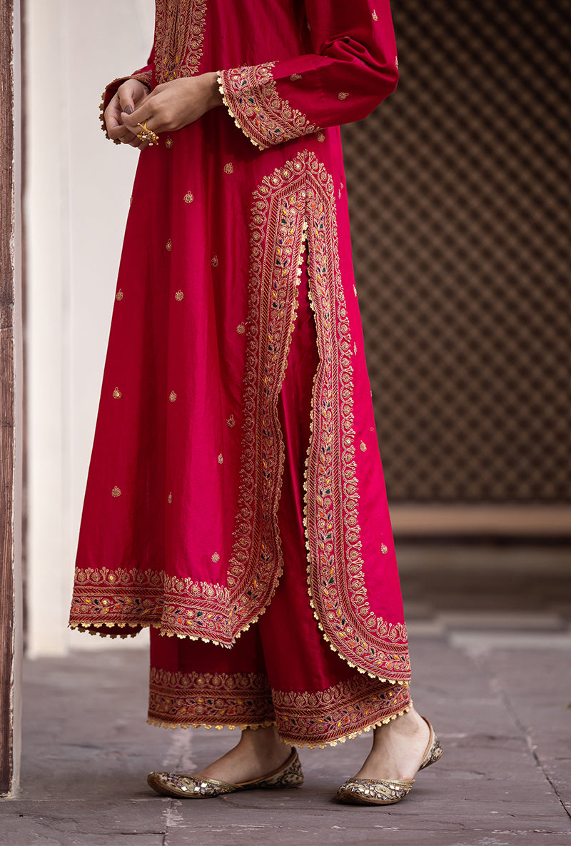 Rani Heavy Marodi Long Ulfat Kurta Set