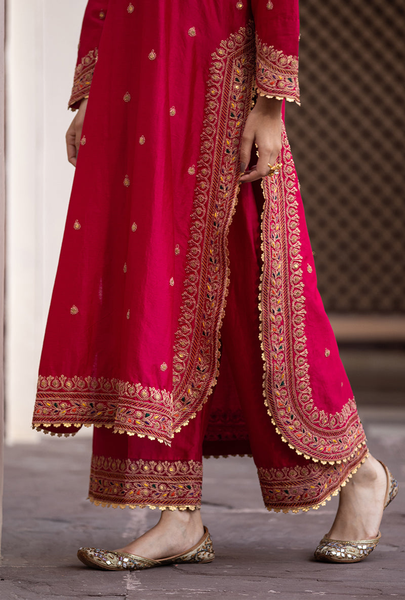 Rani Heavy Marodi Long Ulfat Kurta Set