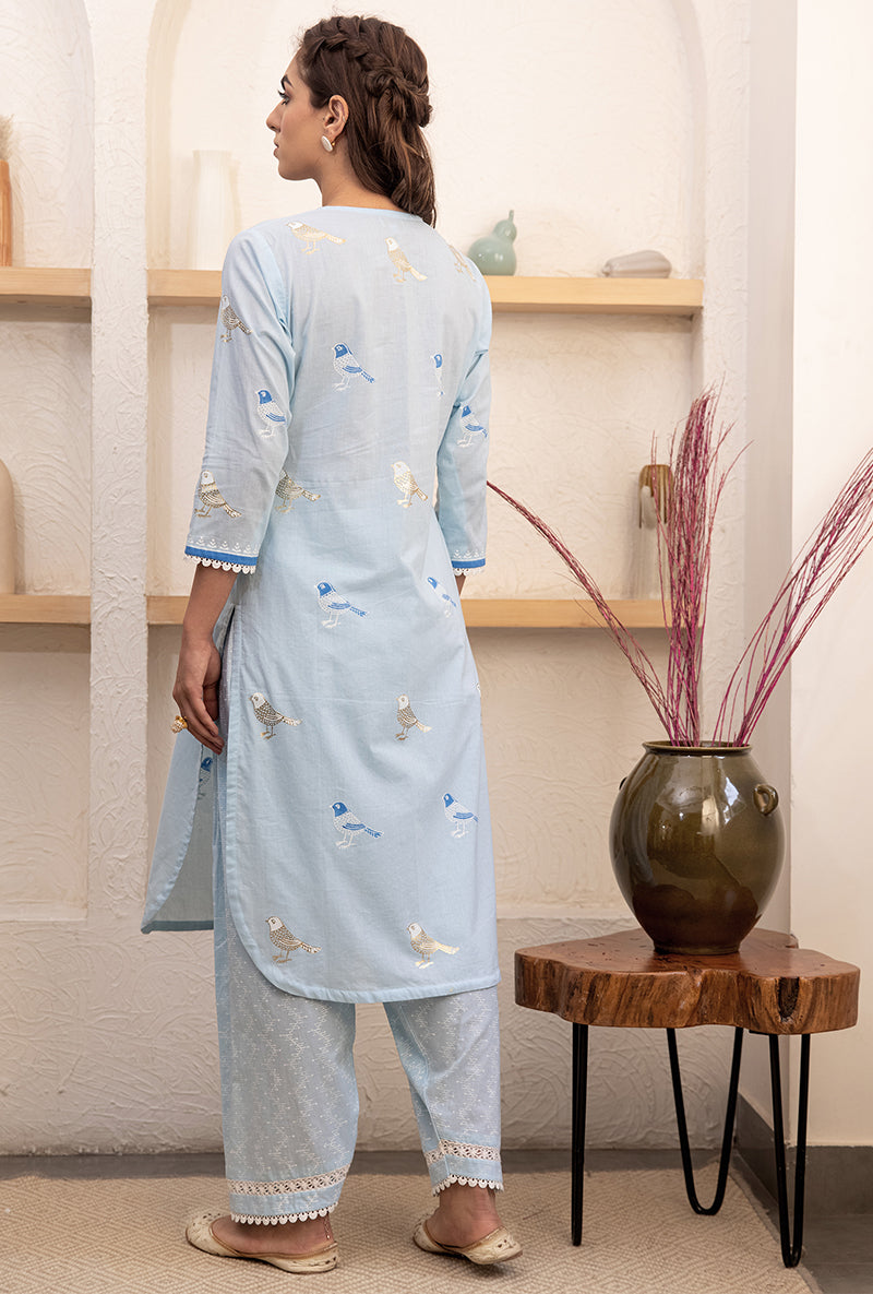 Blue Pihu Salwar Kurta Set