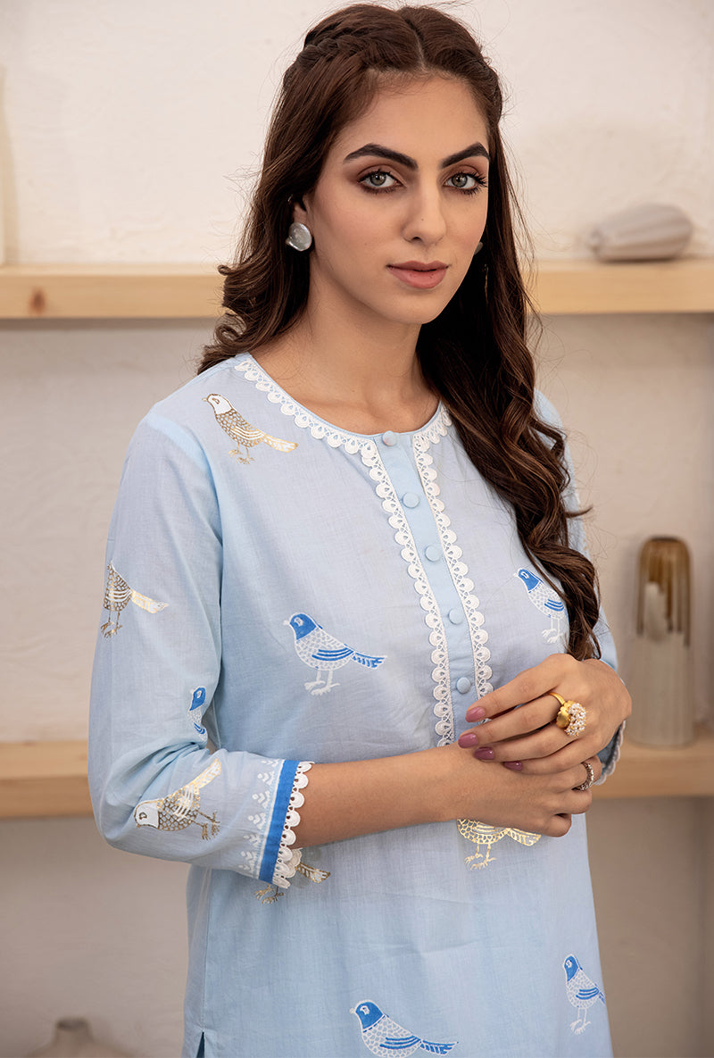 Blue Pihu Salwar Kurta Set