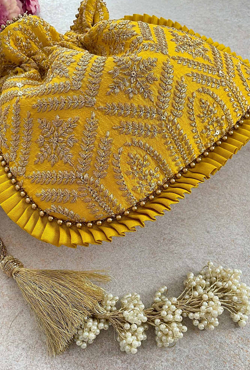 Leela Heritage Potli - Yellow