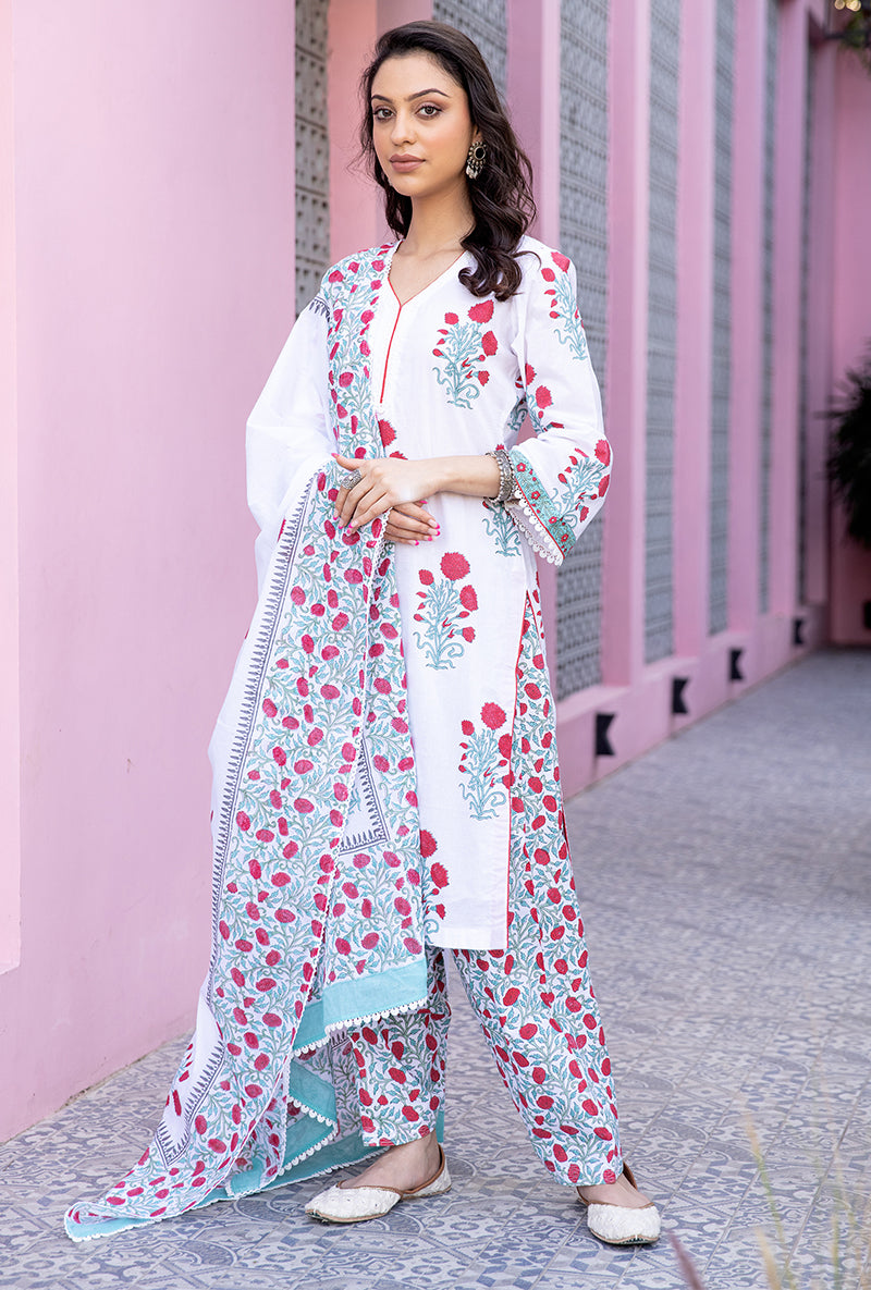 Red Mayuri Salwar Set