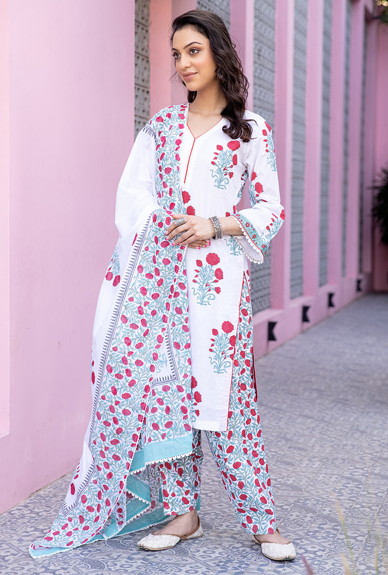 Red Mayuri Salwar Set