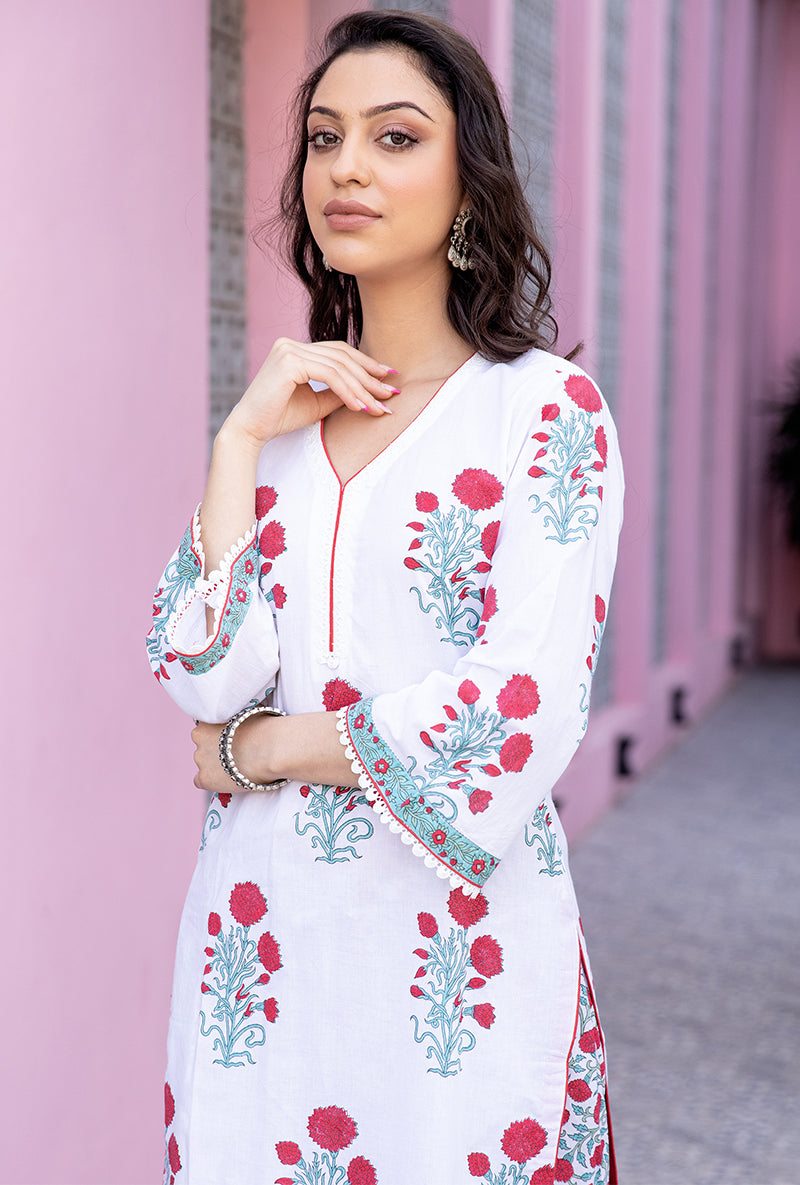 Red Mayuri Salwar Set