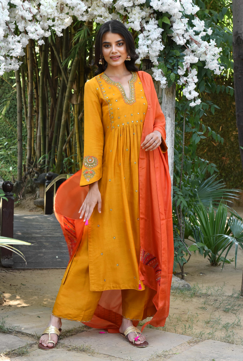 Mustard Heer Sitara Set