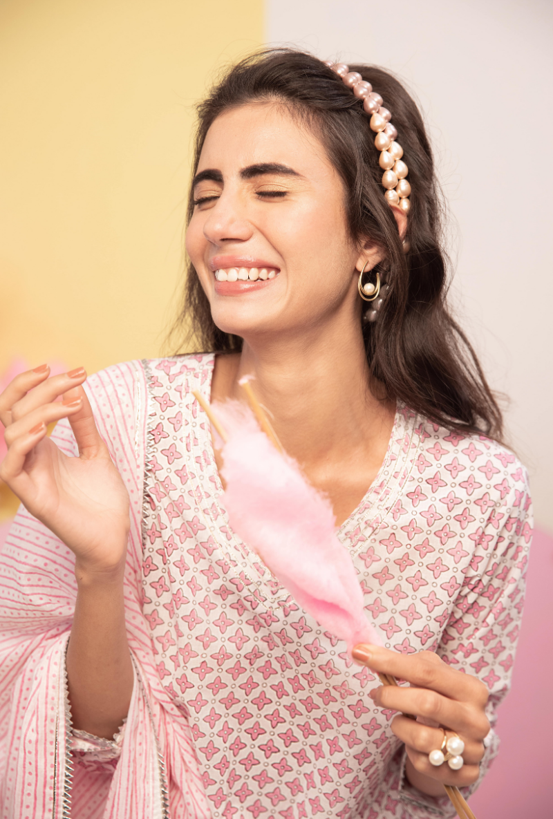 Pink Cotton Candy Gharara Set