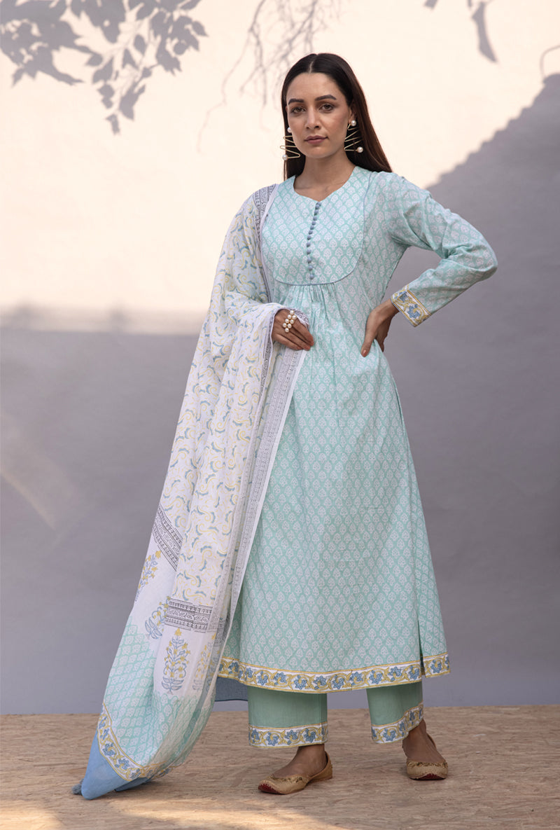 Aqua Gather Maya Kurta Set