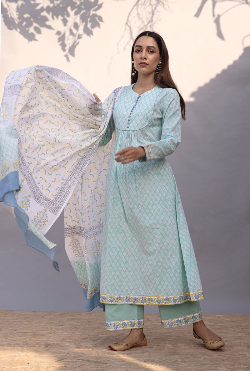 Aqua Gather Maya Kurta Set