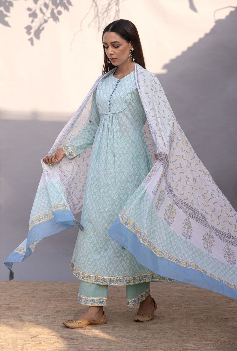 Aqua Gather Maya Kurta Set