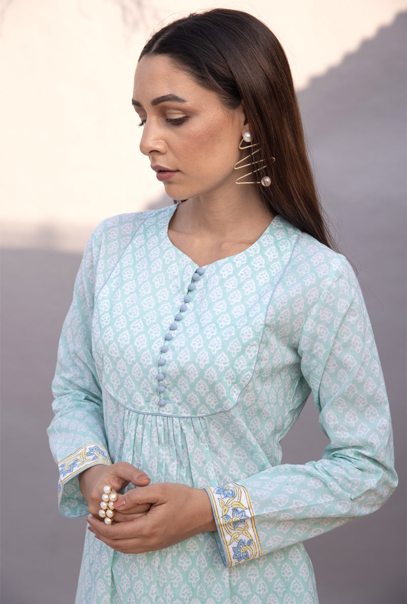 Aqua Gather Maya Kurta Set