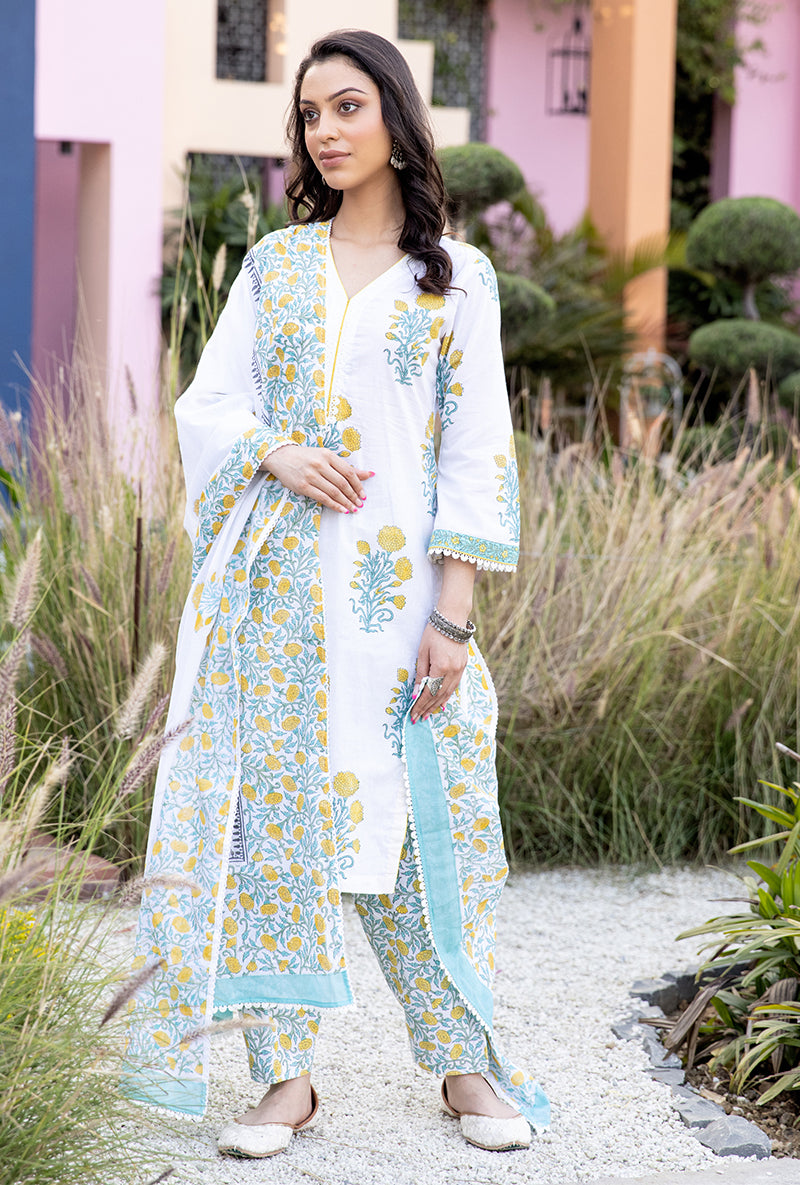 Yellow Mayuri Salwar Set