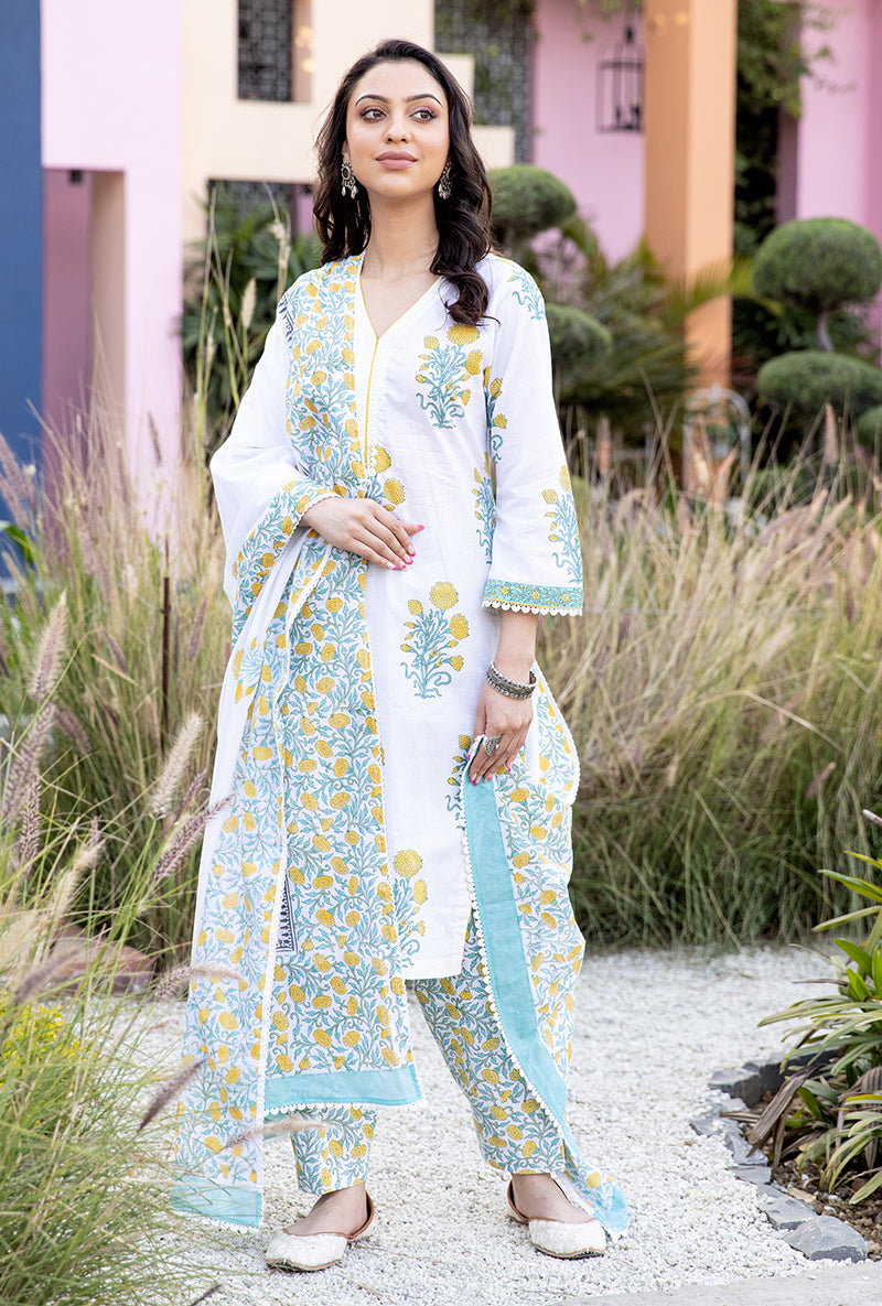 Yellow Mayuri Salwar Set
