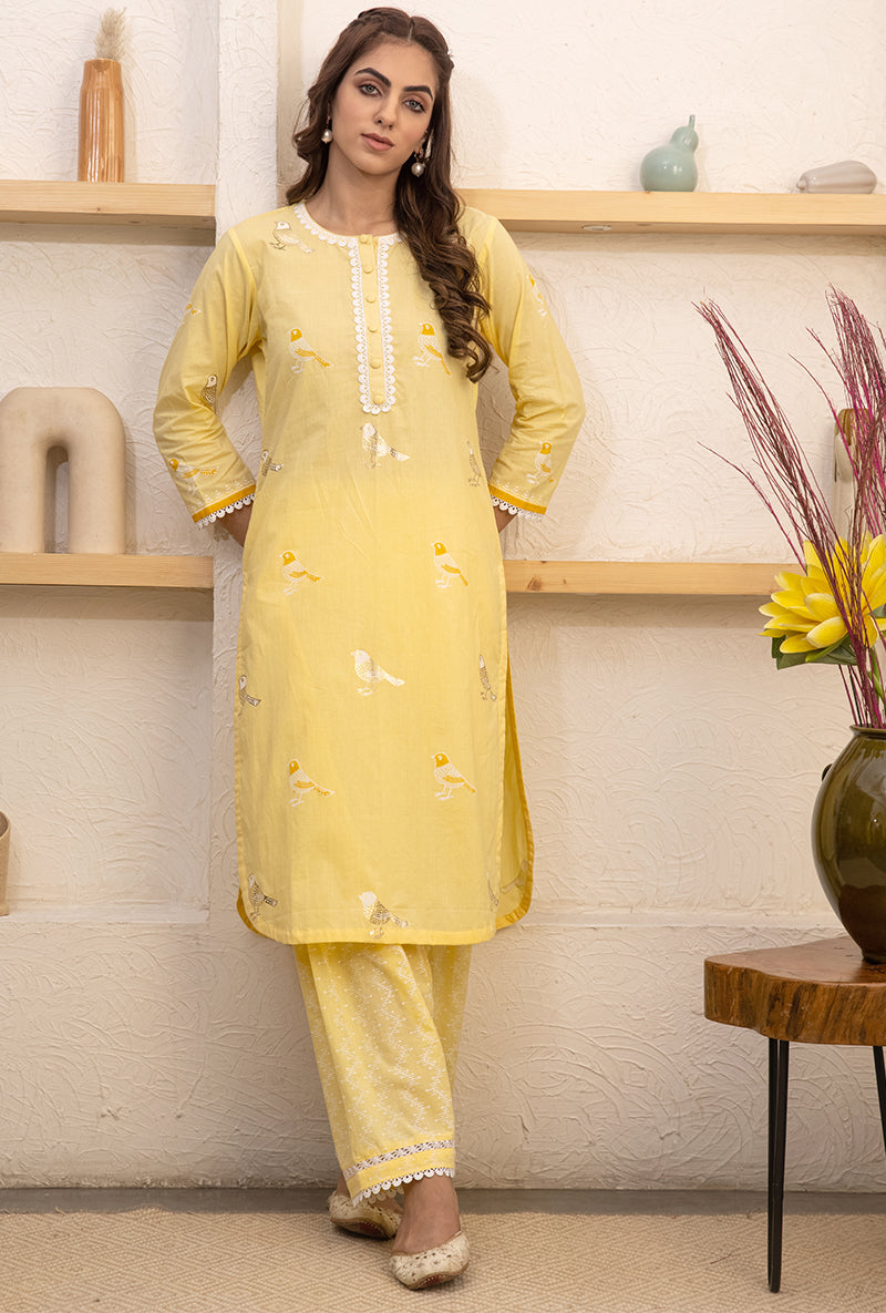 Yellow Pihu Salwar Kurta Set
