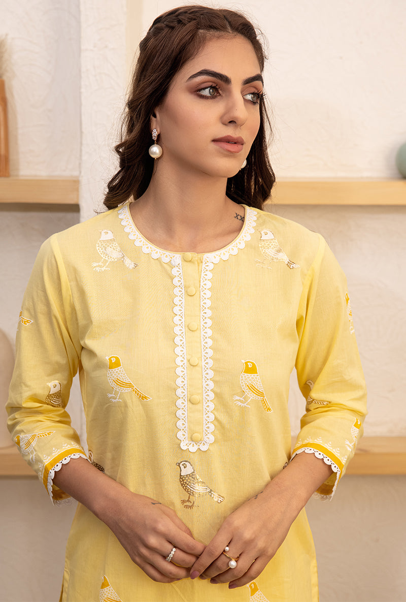 Yellow Pihu Salwar Kurta Set