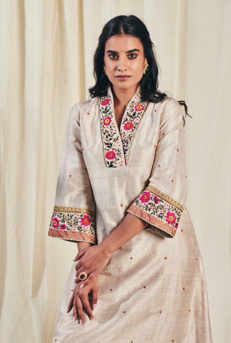 Heavy Royal Beige Meera Kurta