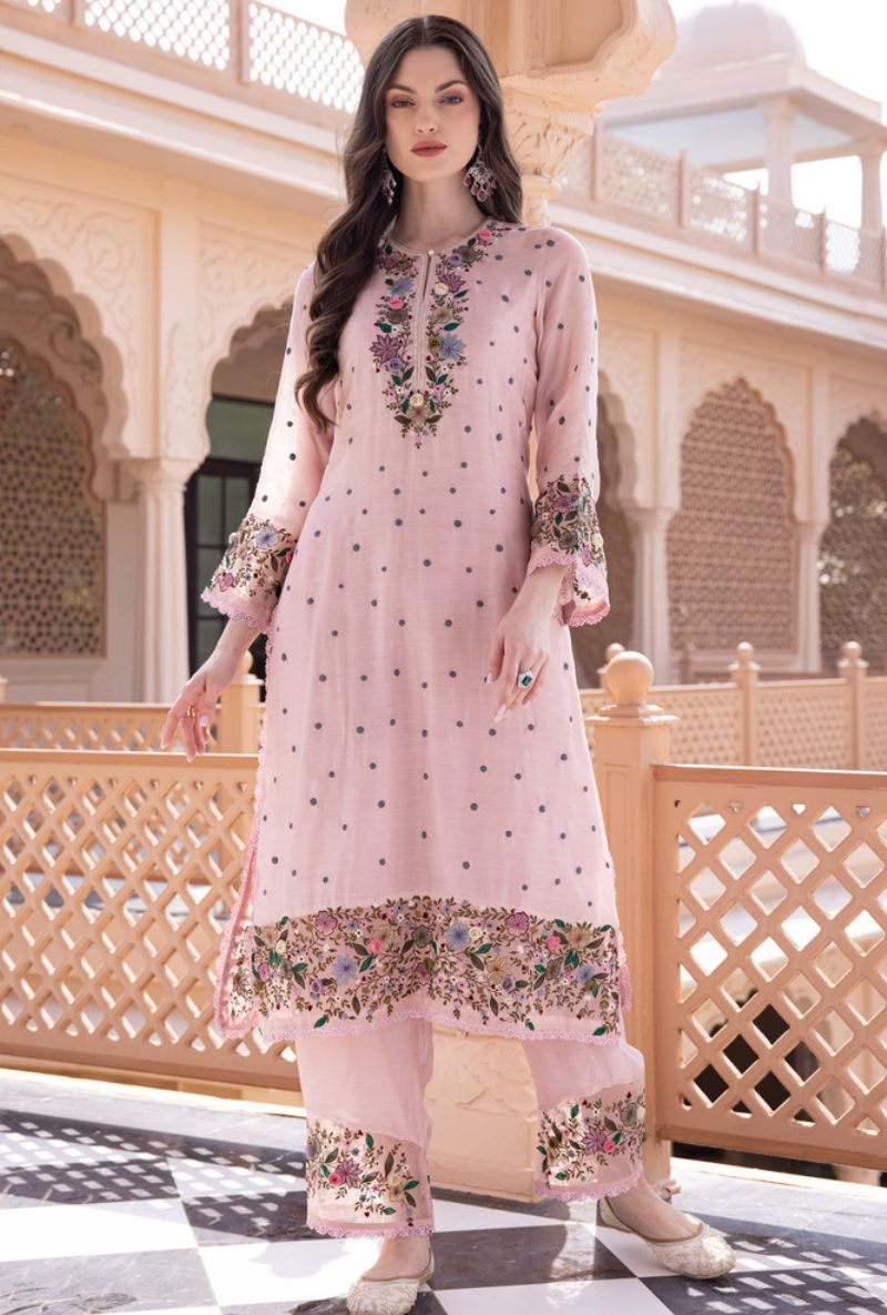 Pink Orchid Long Sahiba Kurta Set