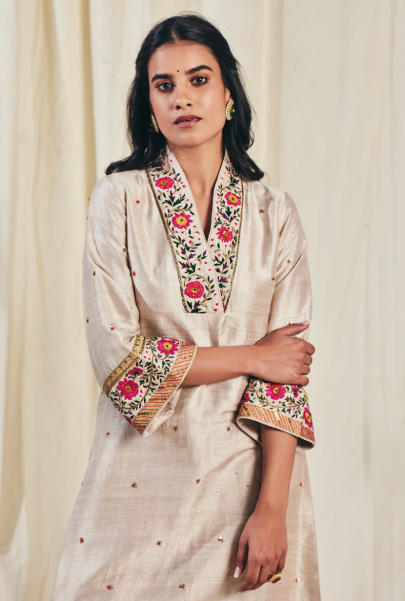 Heavy Royal Beige Meera Kurta