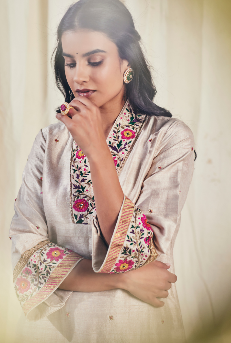 Heavy Royal Beige Meera Kurta