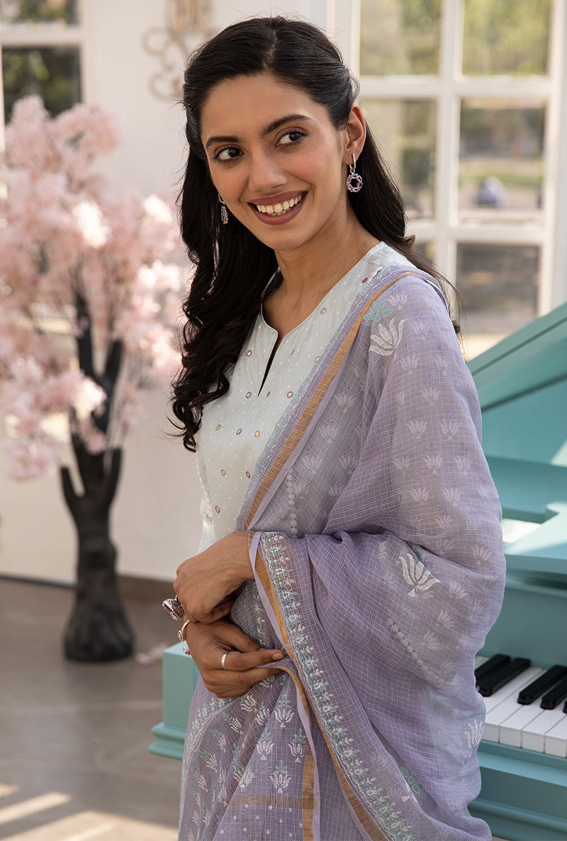 Mint Green Front Pleat Aisha Kurta Set