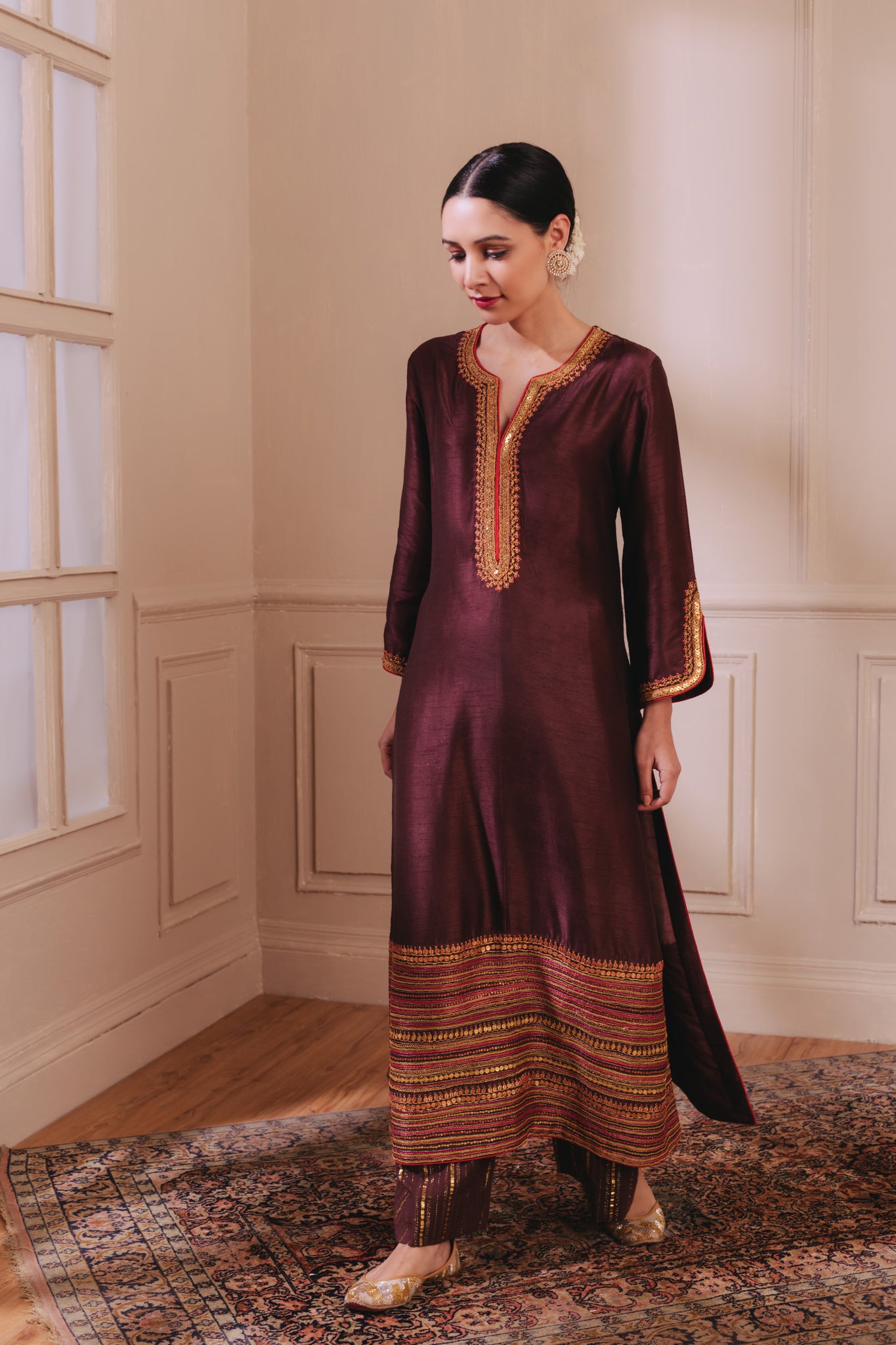 Brown Multi Stripe Set