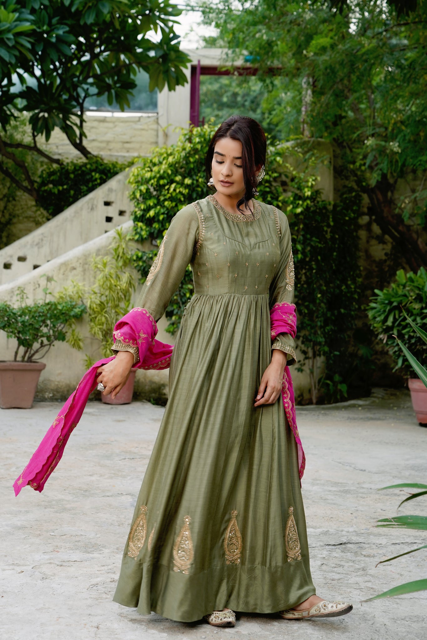 Green Bahaar Kurta Set