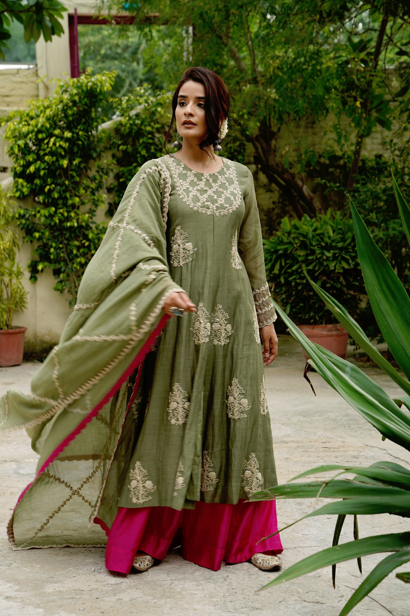 Green Meher Kurta Set