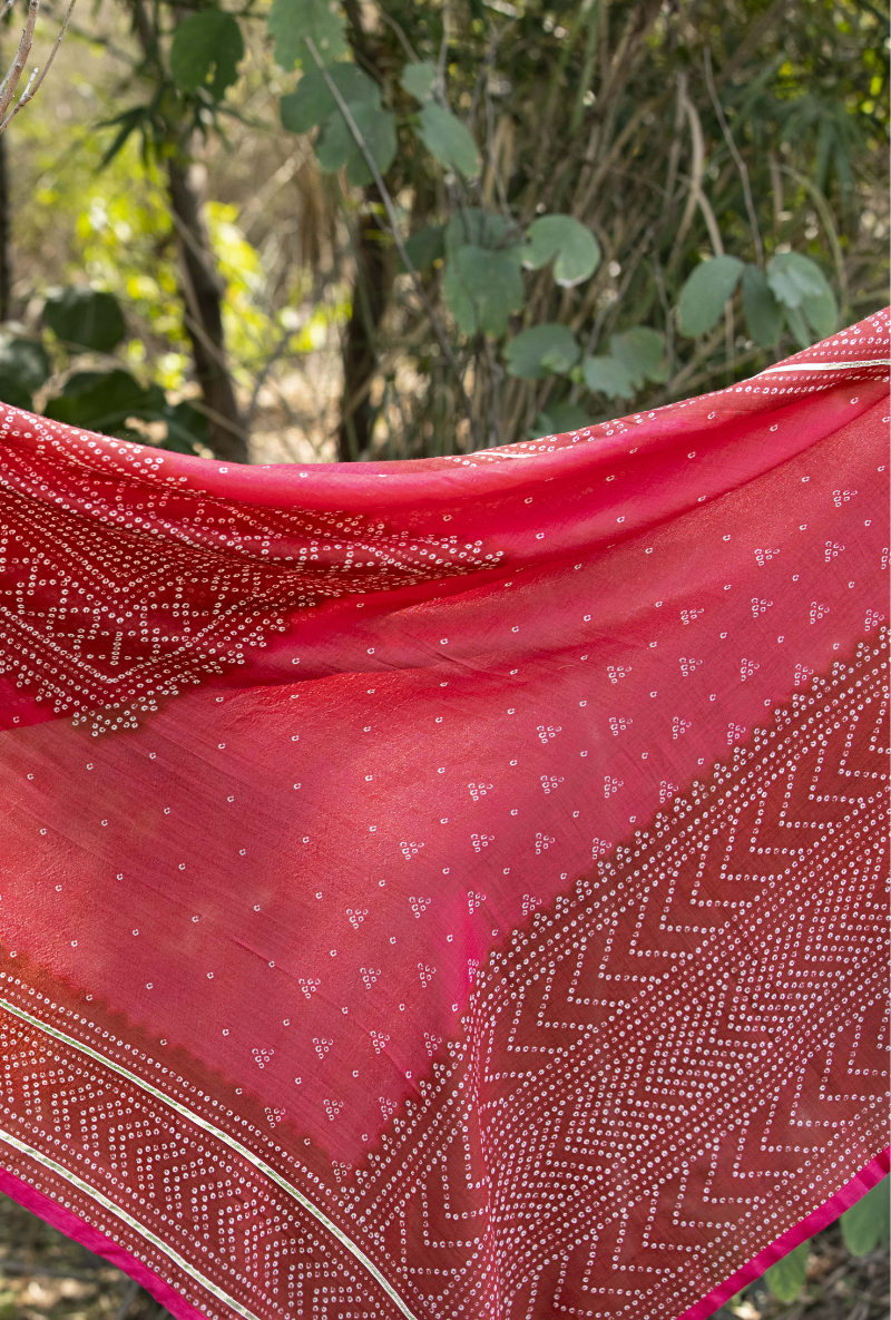 Pink Fiza Yoke Kurta Set