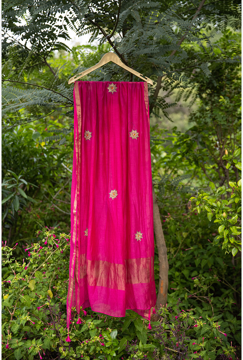 Orange Bandhgala Husna Kurta Set