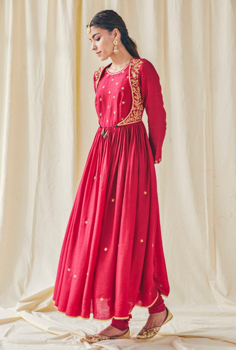 Pink Kairi Meera Anarkali Set