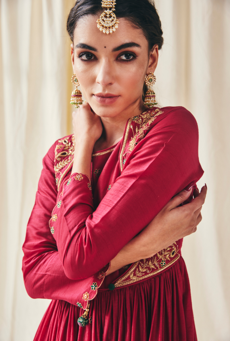 Pink Kairi Meera Anarkali Set