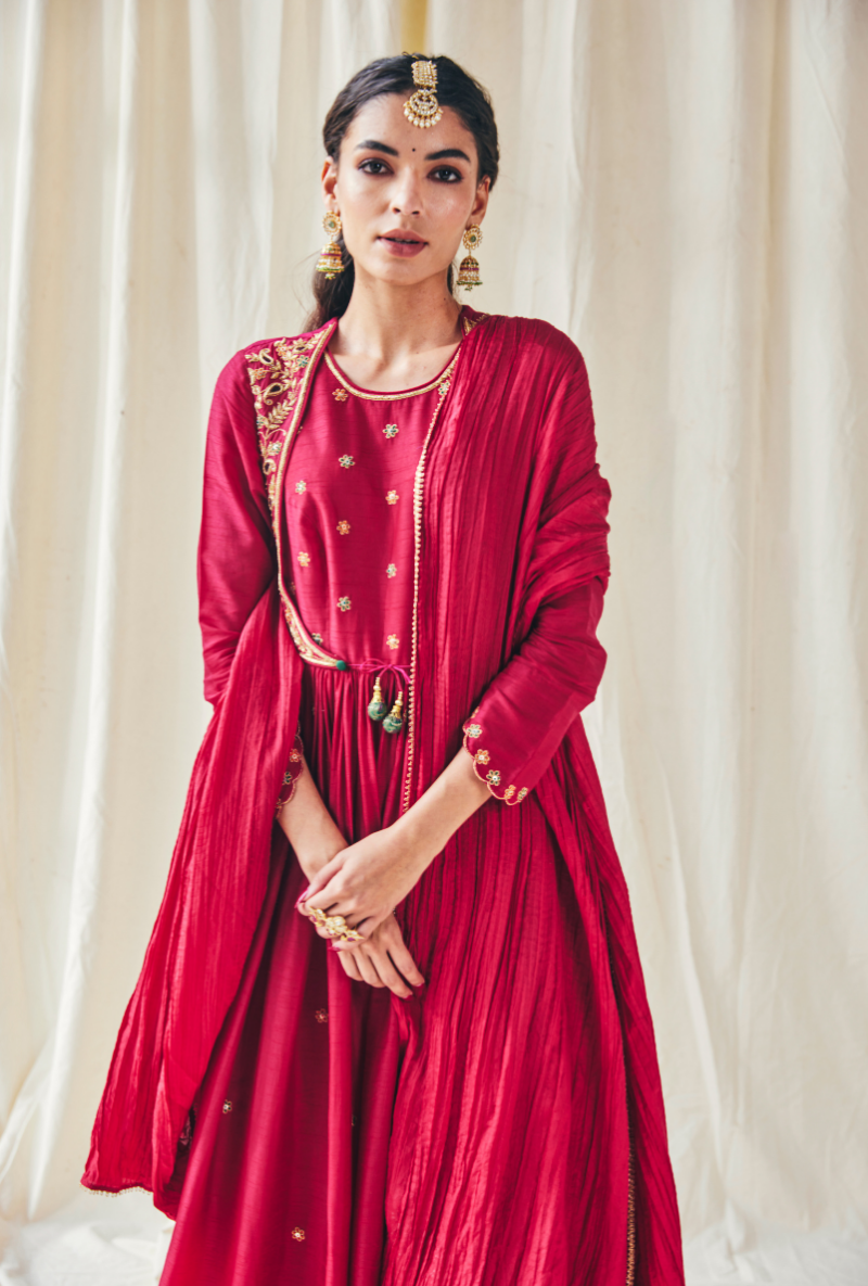 Pink Kairi Meera Anarkali Set