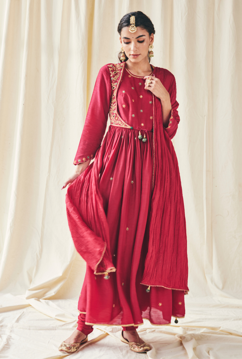 Pink Kairi Meera Anarkali Set