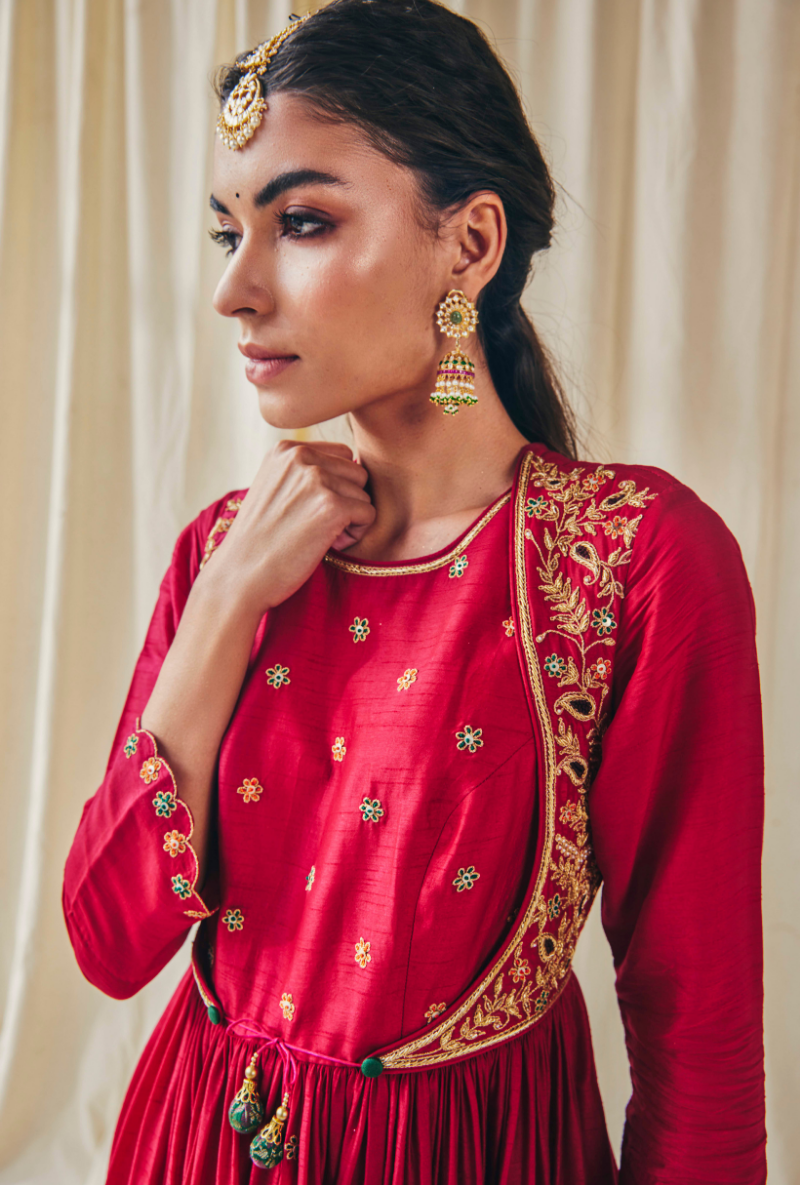Pink Kairi Meera Anarkali Set