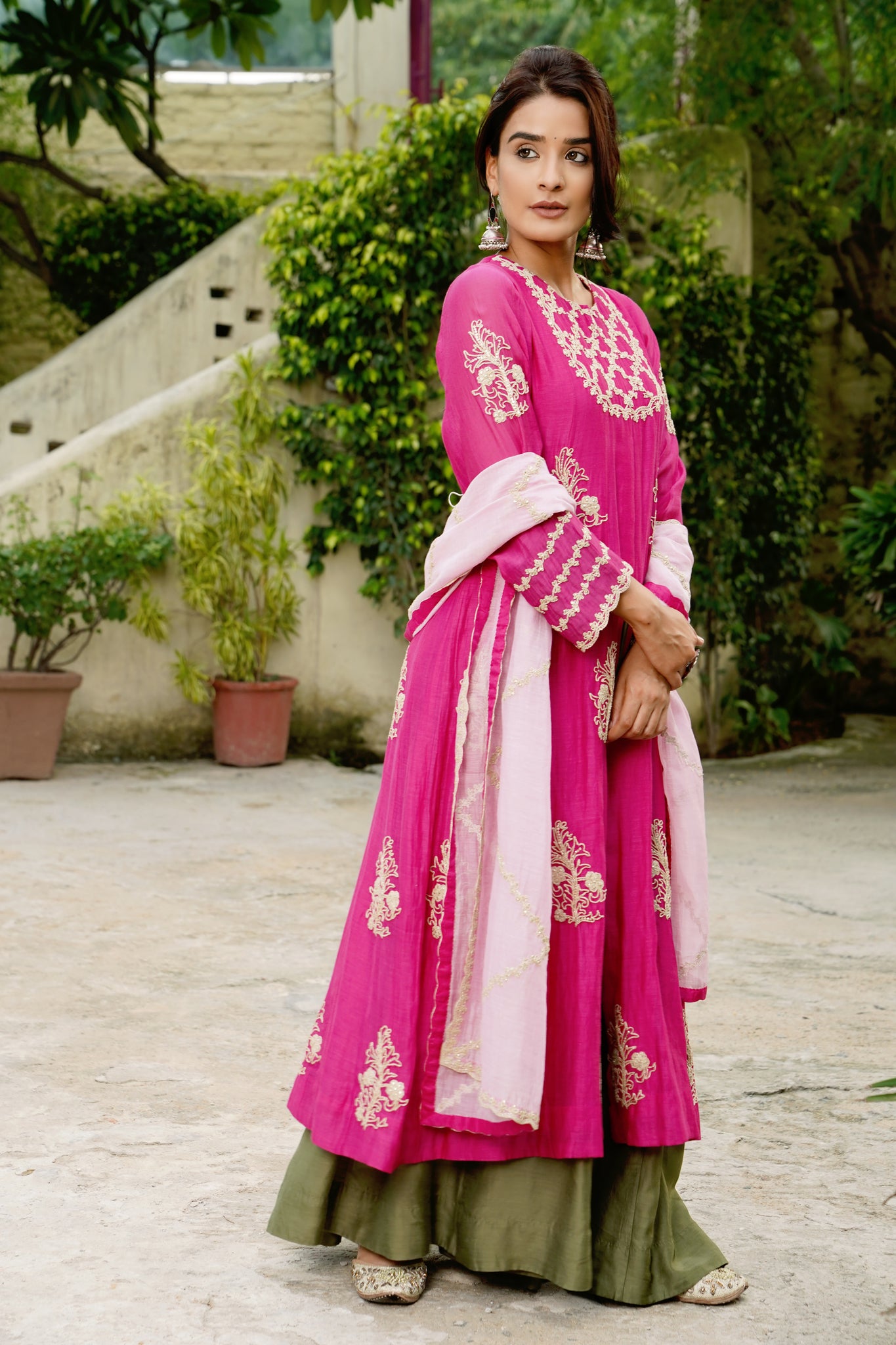 Pink Meher Kurta Set