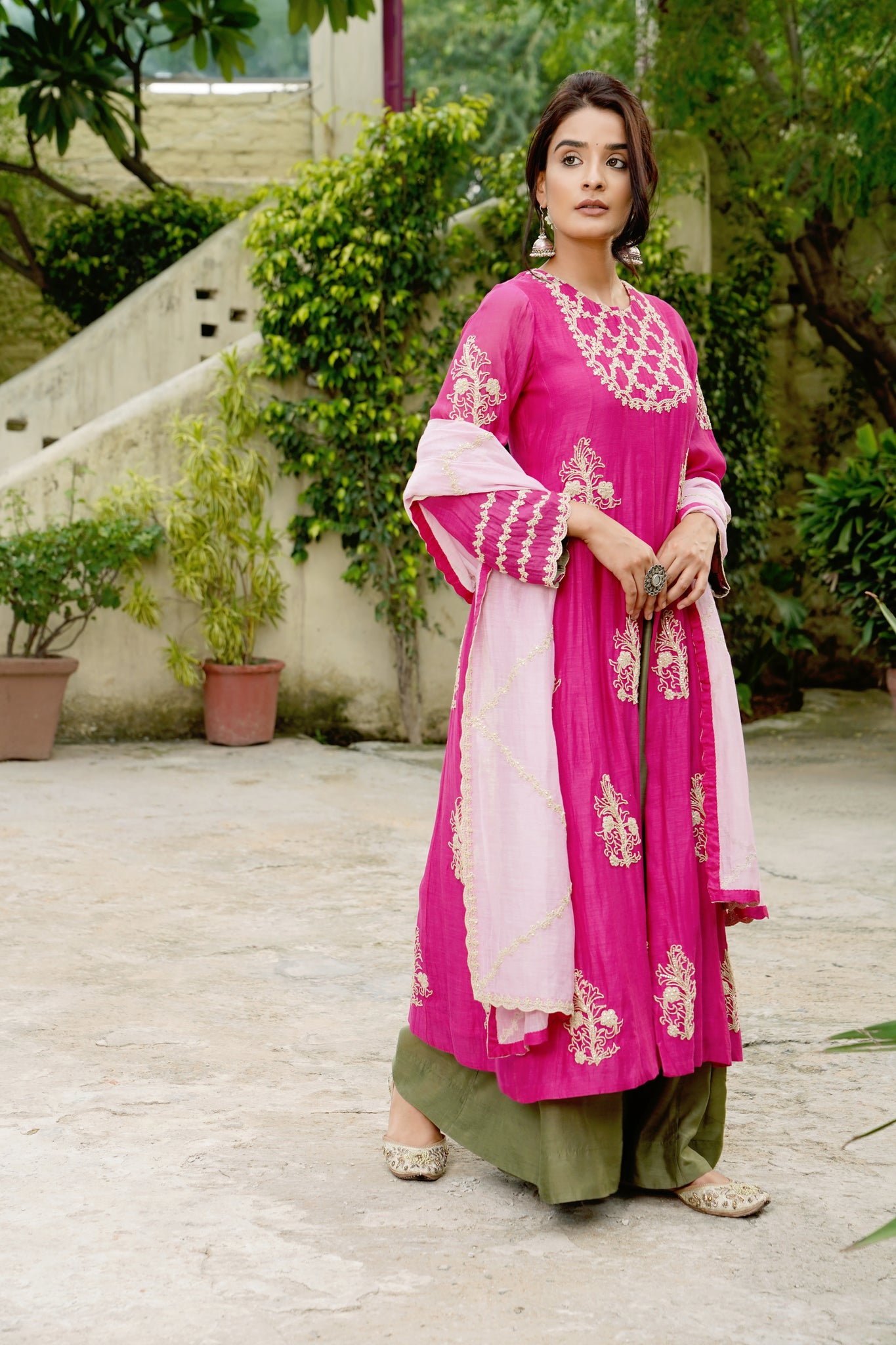 Pink Meher Kurta Set