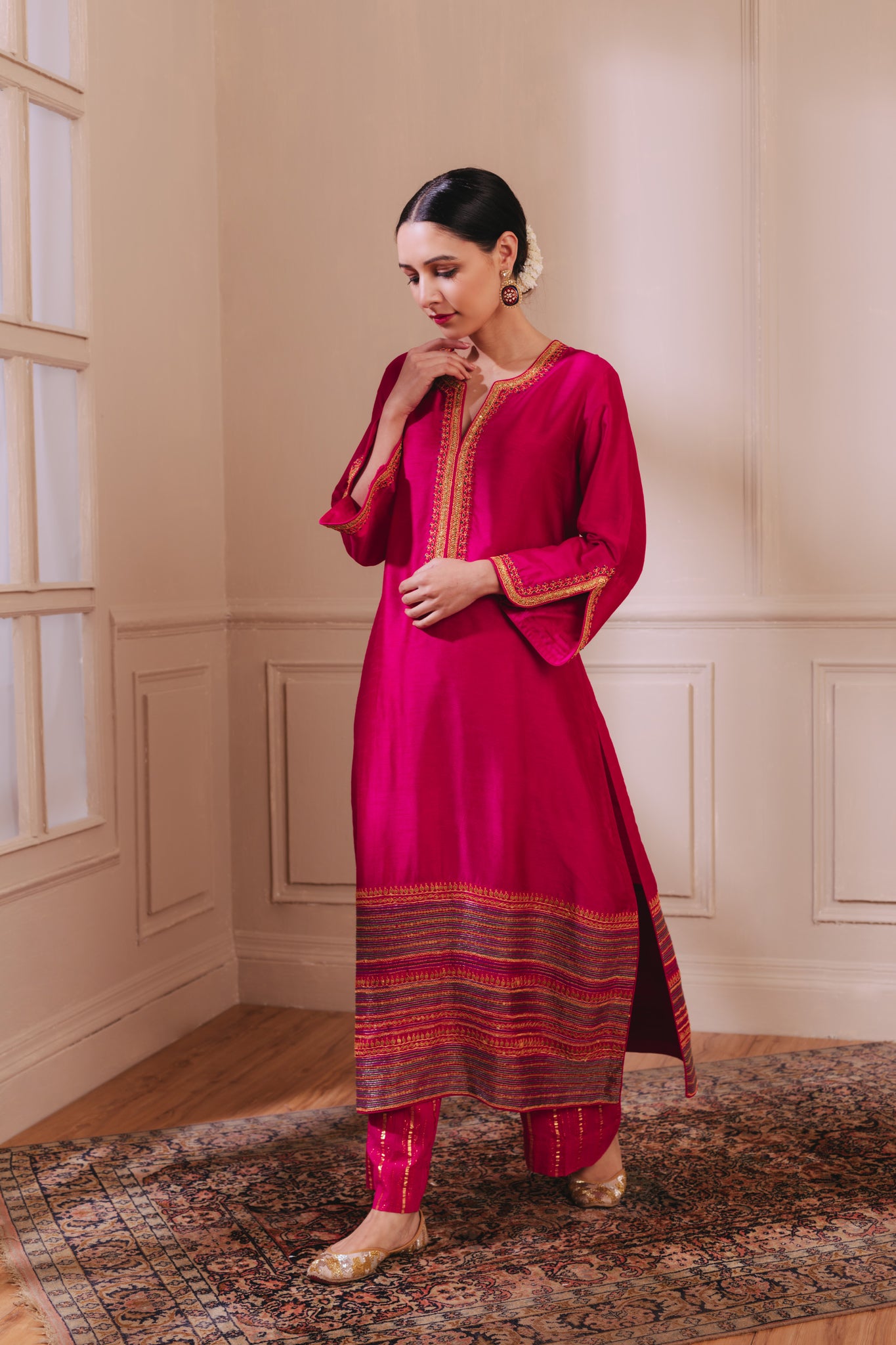 Rani Pink Multi Stripe Set