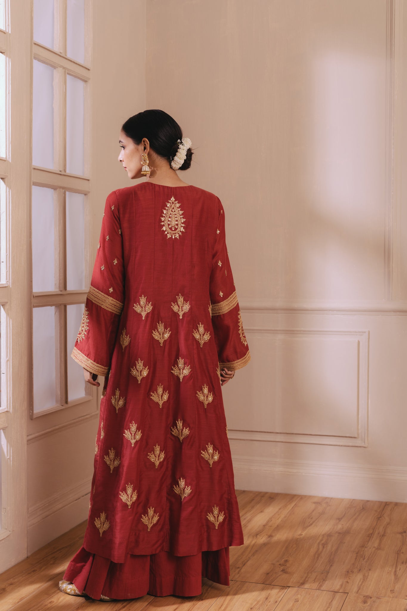 Red Roop Kurta Set