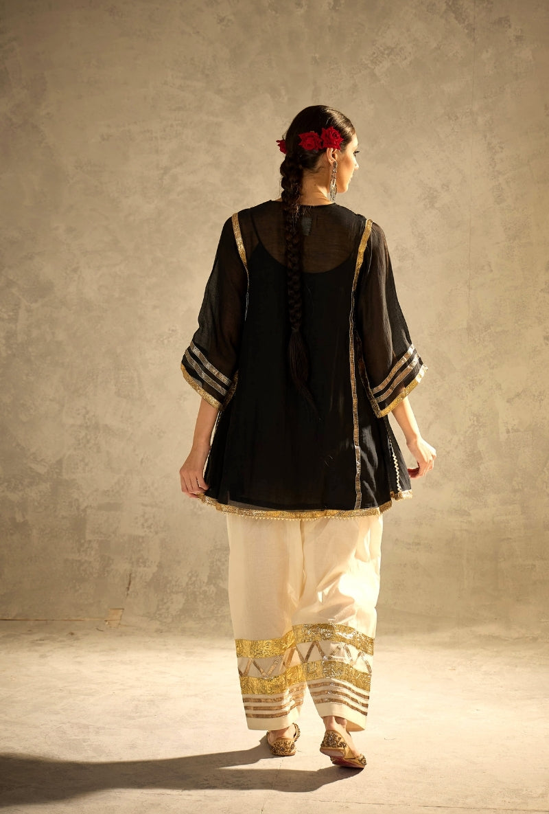 Black Choga Style Gulabo Salwar Set