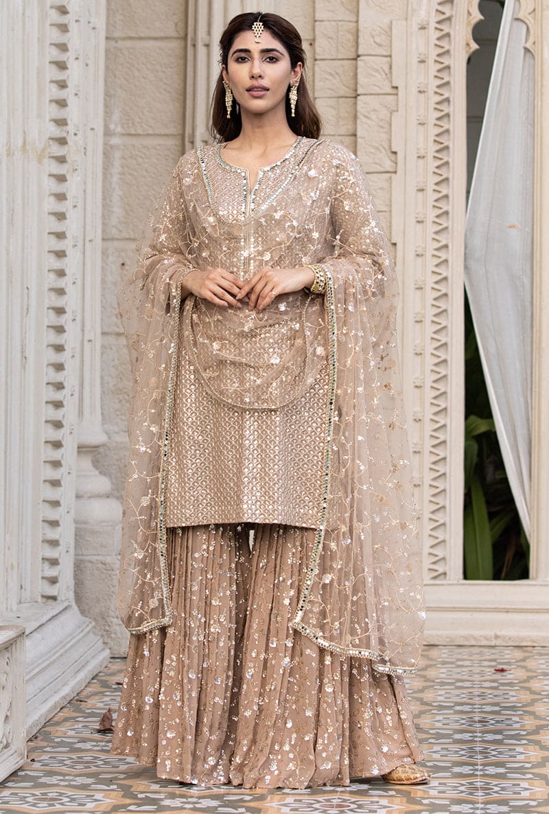 Pooja Hegde's multicoloured gota patti gharara set should be on every  bridesmaid's list | Vogue India
