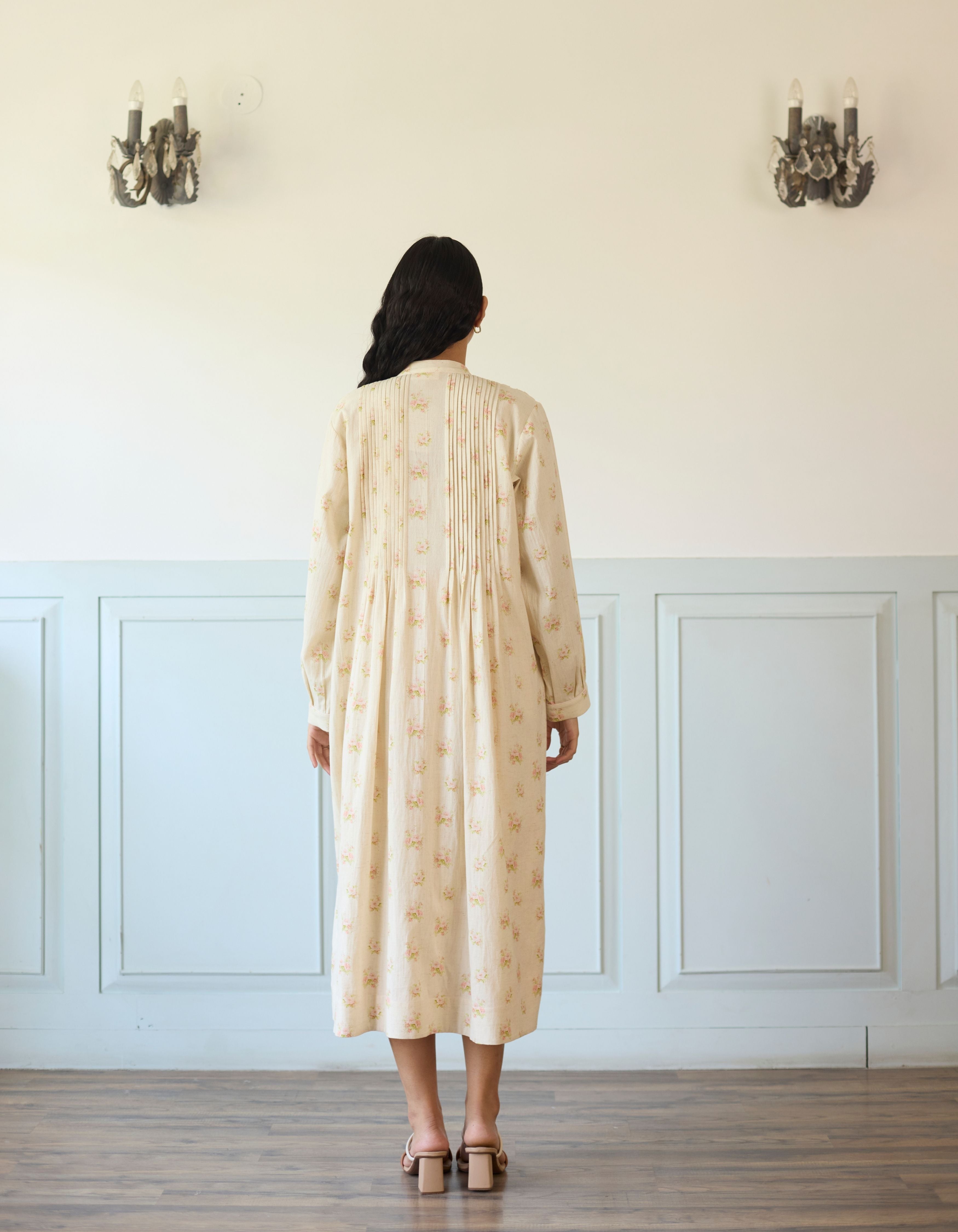 Ivory And Pink Hand Smocked Amelia Jacket Dress
