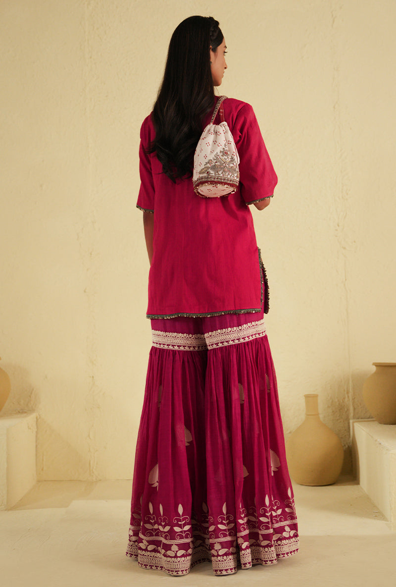 Hot Pink Noorie Gharara Set