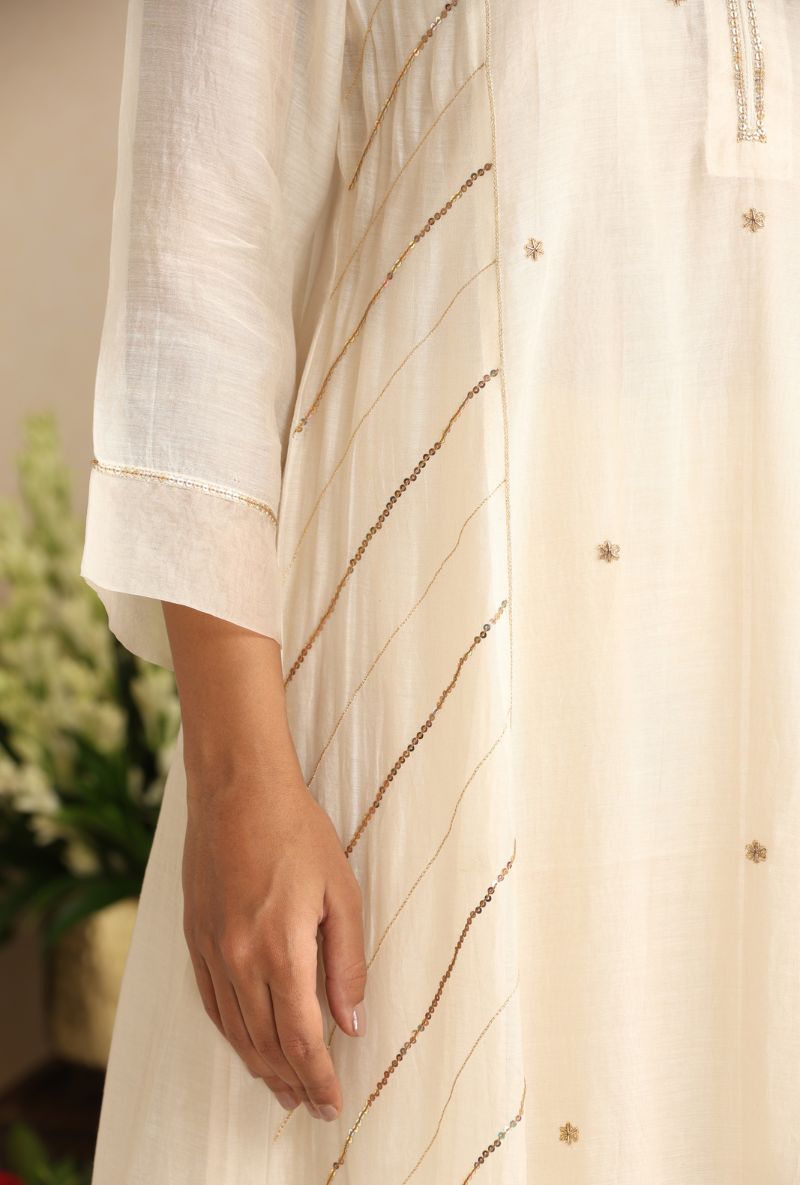Ivory Dabka Itrh Kurta Set
