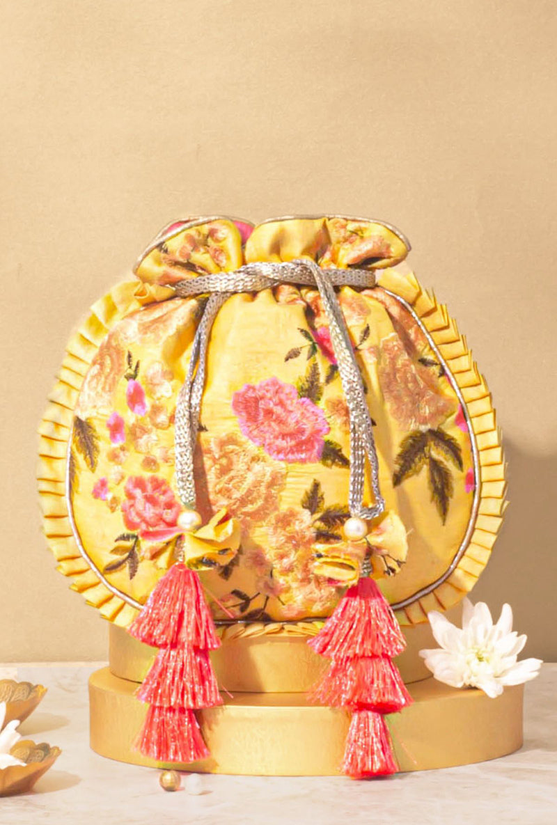 Candy Crush Potli Bag- Yellow