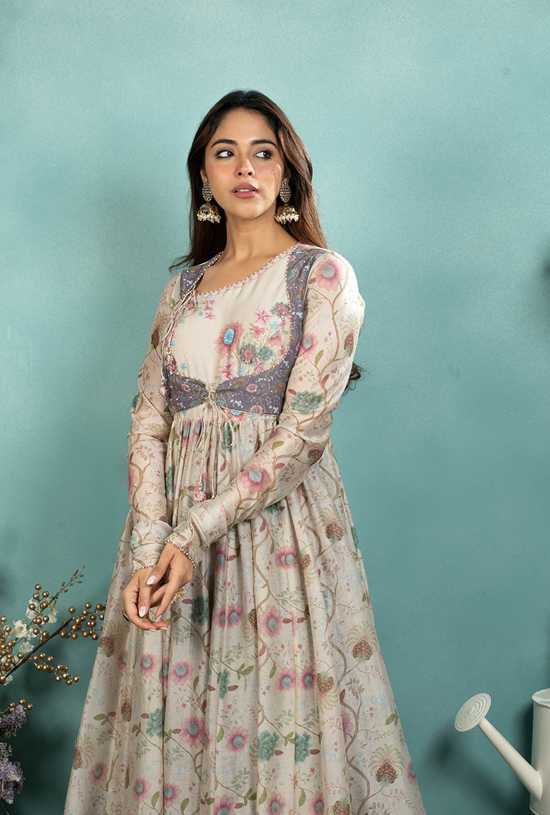 Ivory Mughal Koti Made In Heaven Anarkali Kurta Set