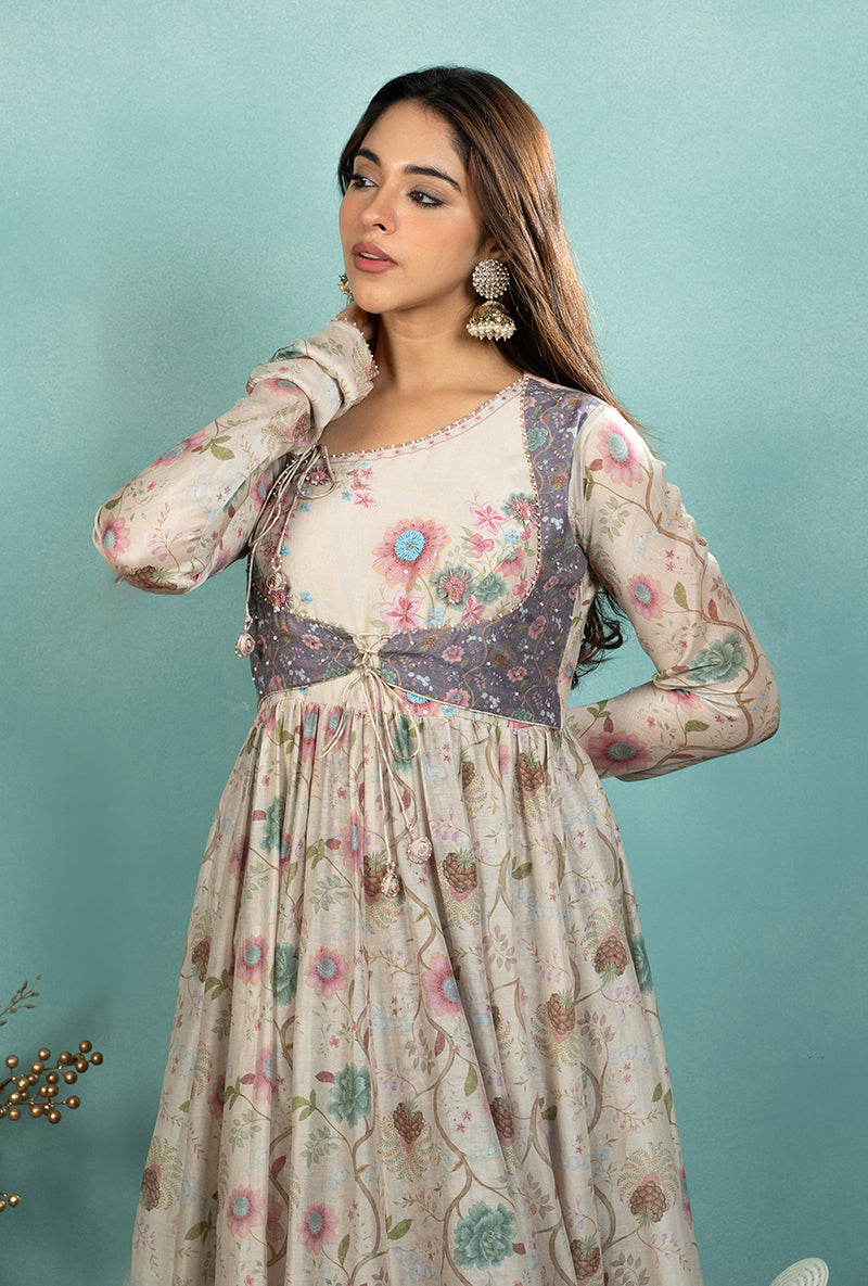 Ivory Mughal Koti Made In Heaven Anarkali Kurta Set