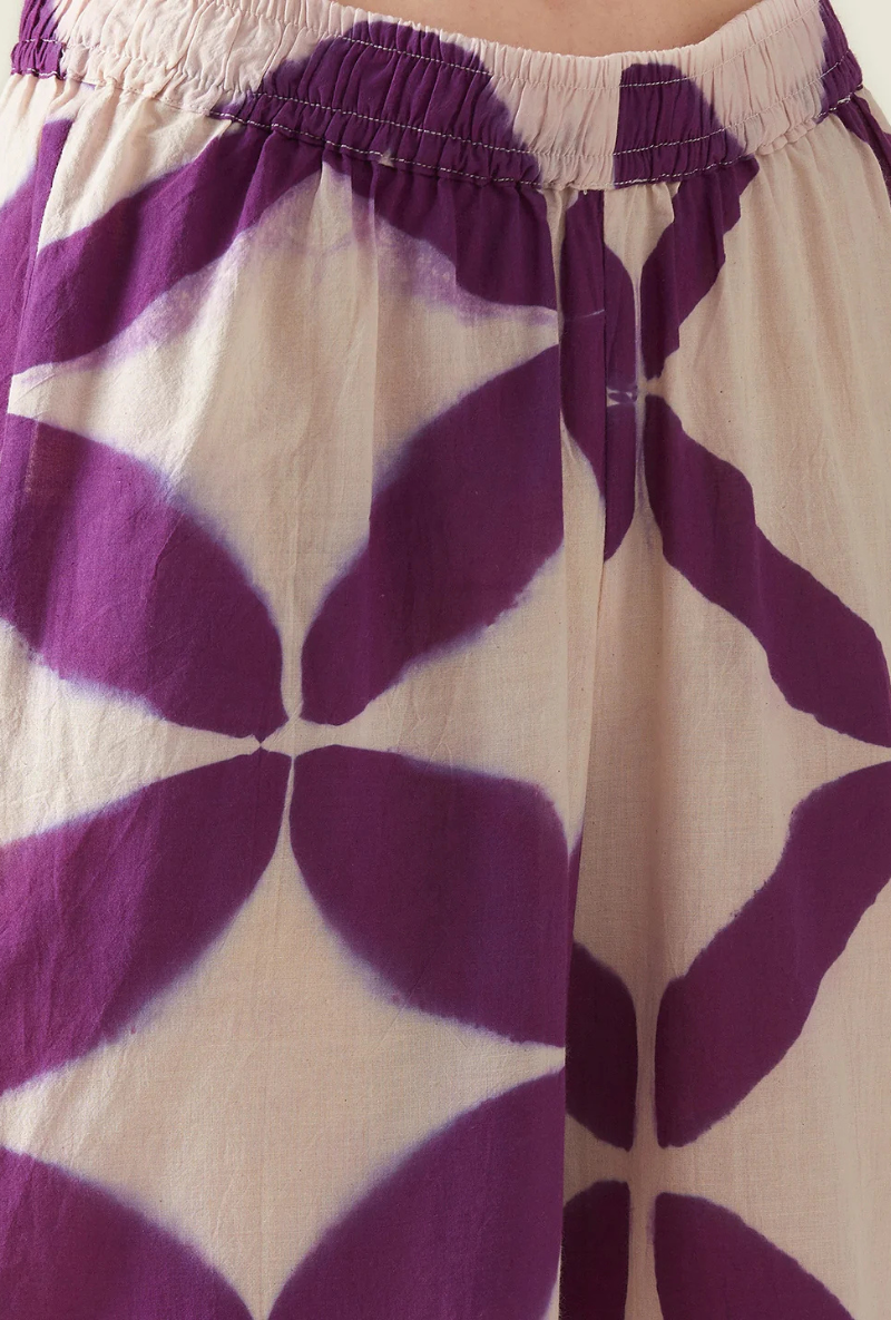 Meghna Nayyar Purple Clamp Dye Embroidered Love Letters Co-Ord Set